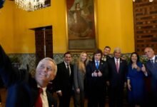 Karina se coló en la foto de los presidentes latinoamericanos