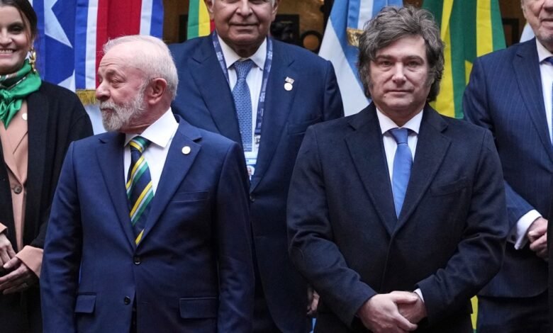 Preocupación en Europa porque la pelea de Milei con Lula pone en riesgo el acuerdo UE-Mercosur