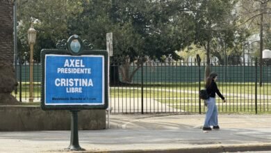 Aparecieron carteles de "Axel presidente, Cristina libre" y agitaron la interna peronista