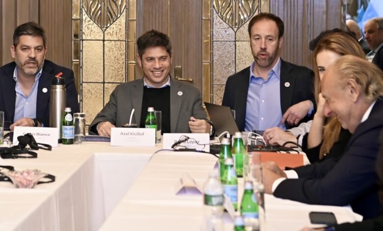 Manzano sorprendió al sumarse a un encuentro con Kicillof en Nueva York