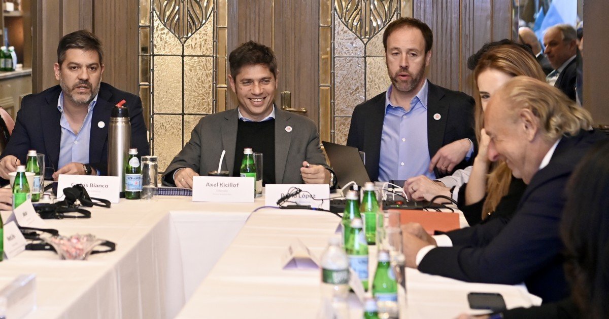 Manzano sorprendió al sumarse a un encuentro con Kicillof en Nueva York