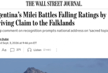 Wall Street Journal dice que Milei apeló a la causa Malvinas por su caída en las encuestas
