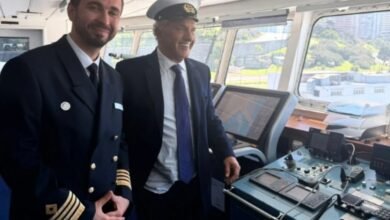 Scioli promocionó un crucero que publicita sus viajes a Malvinas con nomenclatura británca